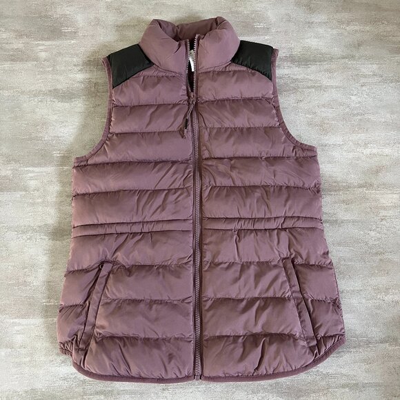 Fabletics Jackets & Blazers - Fabletics Purple Black Puffer Vest Womens XS